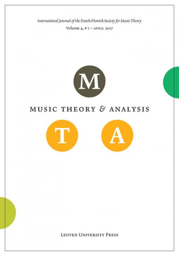 Music Theory and Analysis Volume 4 Issue I, 2017 (Journal Subscription)