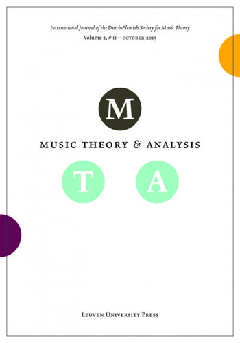 Music Theory and Analysis Volume 2 Issue II, 2015 (Journal Subscription)