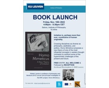 Book Launch 'Homo Mimeticus'
