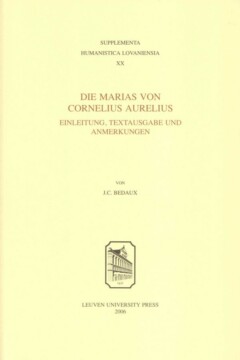 Book cover for the book Die Marias von Cornelius Aurelius