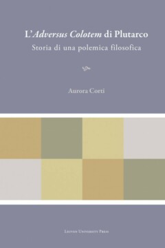 Book cover for the book L’Adversus Colotem di Plutarco