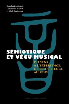 Book cover for the book Sémiotique et vécu musical