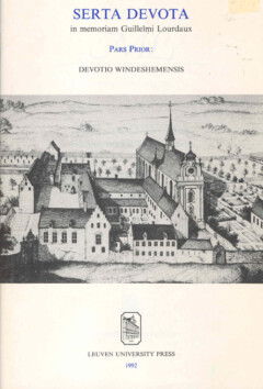 Book cover for the book Serta devota in memoriam Guillelmi Lourdaux