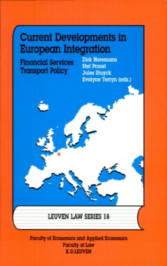 Book cover for the book Current Developments in European Integration. Financial Services/Transport Policy