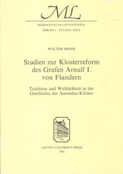 Book cover for the book Studien zur Klosterreform des Grafen Arnulf I von Flandern