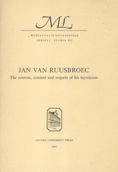 Book cover for the book Jan van Ruusbroec