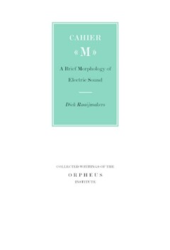 Book cover for the book Cahier M