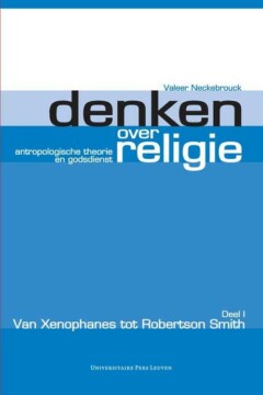 Book cover for the book Denken over religie. Deel I Van Xenophanes tot Robertson Smith