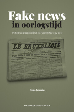 Book cover for the book Fake news in oorlogstijd