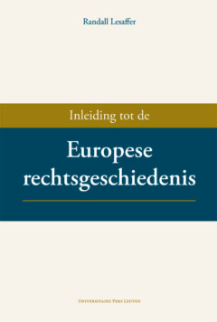 Book cover for the book Inleiding tot de Europese Rechtsgeschiedenis