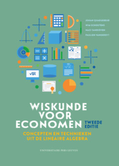 Book cover for the book Wiskunde voor economen: concepten en technieken uit de lineaire algebra – Tweede editie