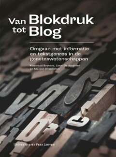 Book cover for the book Van blokdruk tot blog