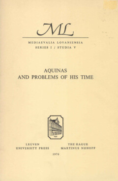 Book cover for the book Aquinas and Problems of his Time