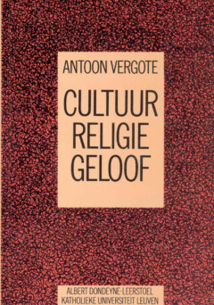Book cover for the book Cultuur, religie, geloof