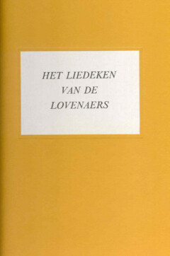 Book cover for the book Het liedeken van de Lovenaers