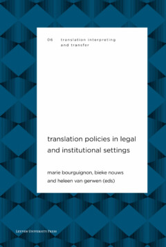 Book cover for Translation Policies in Legal and Institutional Settings