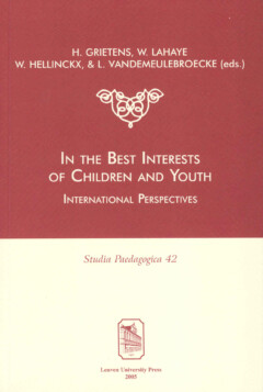 Book cover for the book In the best interests of children and youth
