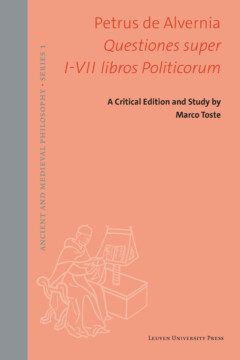 Book cover for the book Questiones super I-VII libros Politicorum