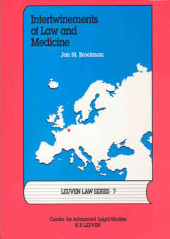 Book cover for the book Intertwinements of Law and Medicine