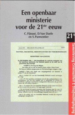Book cover for the book Een openbaar ministerie voor de 21ste eeuw