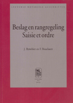 Book cover for the book Beslag en Rangregeling – Saisie et Ordre