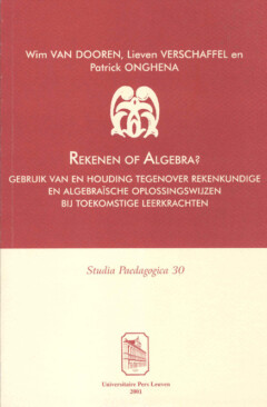 Book cover for the book Rekenen of algebra?