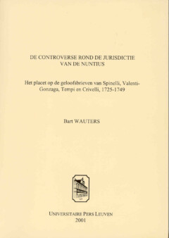 Book cover for the book De controverse rond de jurisdictie van de nuntius