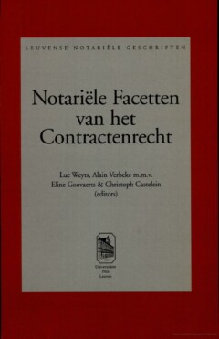 Book cover for the book Notariële facetten van het contractenrecht