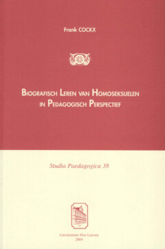 Book cover for the book Biografisch leren van homoseksuelen in pedagogisch perspectief