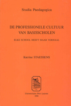 Book cover for the book De professionele cultuur van basisscholen