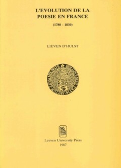 Book cover for the book L’ évolution de la poésie en France (1780-1830)