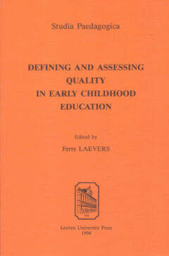 Book cover for the book Defining and Assessing Quality in Early Childhood Education
