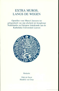 Book cover for the book Extra muros, langs de wegen