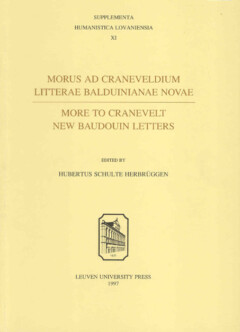 Book cover for the book Morus ad Craneveldium literae Balduinianae novae