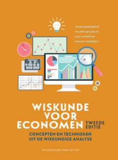 Book cover for the book Wiskunde voor economen: concepten en technieken uit de wiskundige analyse – tweede editie