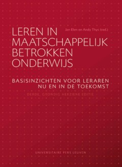 Book cover for the book Leren in maatschappelijk betrokken onderwijs – derde, grondig herziene editie