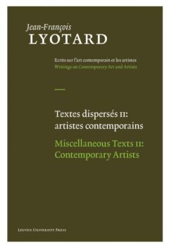 Book cover for the book Textes dispersés II: artistes contemporains / Miscellaneous Texts II: Contemporary Artists