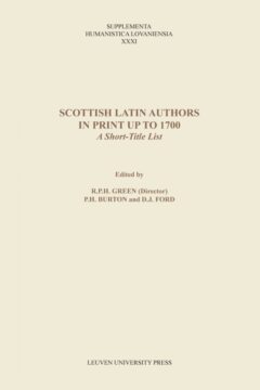 Book cover for the book Scottish Latin Authors in Print up to 1700