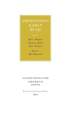 Book cover for the book Improvising Early Music