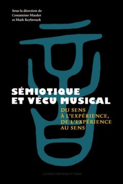 Book cover for the book Sémiotique et vécu musical