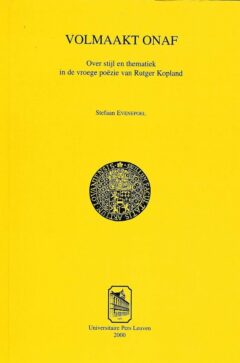 Book cover for the book Volmaakt onaf