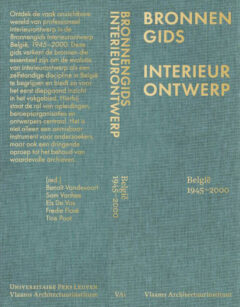 Book cover for the book Bronnengids Interieurontwerp België, 1945-2000