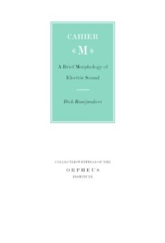 Book cover for the book Cahier M
