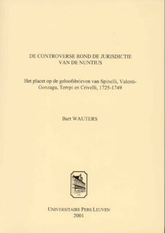 Book cover for the book De controverse rond de jurisdictie van de nuntius