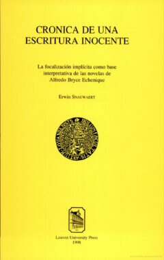Book cover for the book Crónica de una escritura inocente