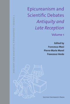 Book cover for the book Epicureanism and Scientific Debates. Antiquity and Late Reception