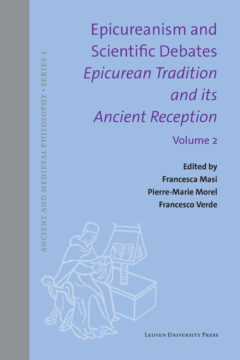 Book cover for the book Epicureanism and Scientific Debates. Epicurean Tradition and its Ancient Reception