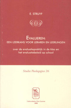 Book cover for the book Evalueren: een leerkans voor leraren en leerlingen