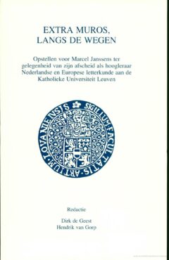 Book cover for the book Extra muros, langs de wegen