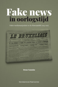 Book cover for the book Fake news in oorlogstijd